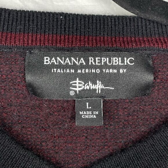 Banana Republic Merino Wool Baruffa Knit Crew Sweater - Boys L - Picture 3 of 6